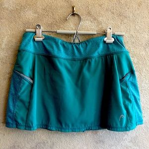 Head Emerald Green Tennis Skirt (Skort)